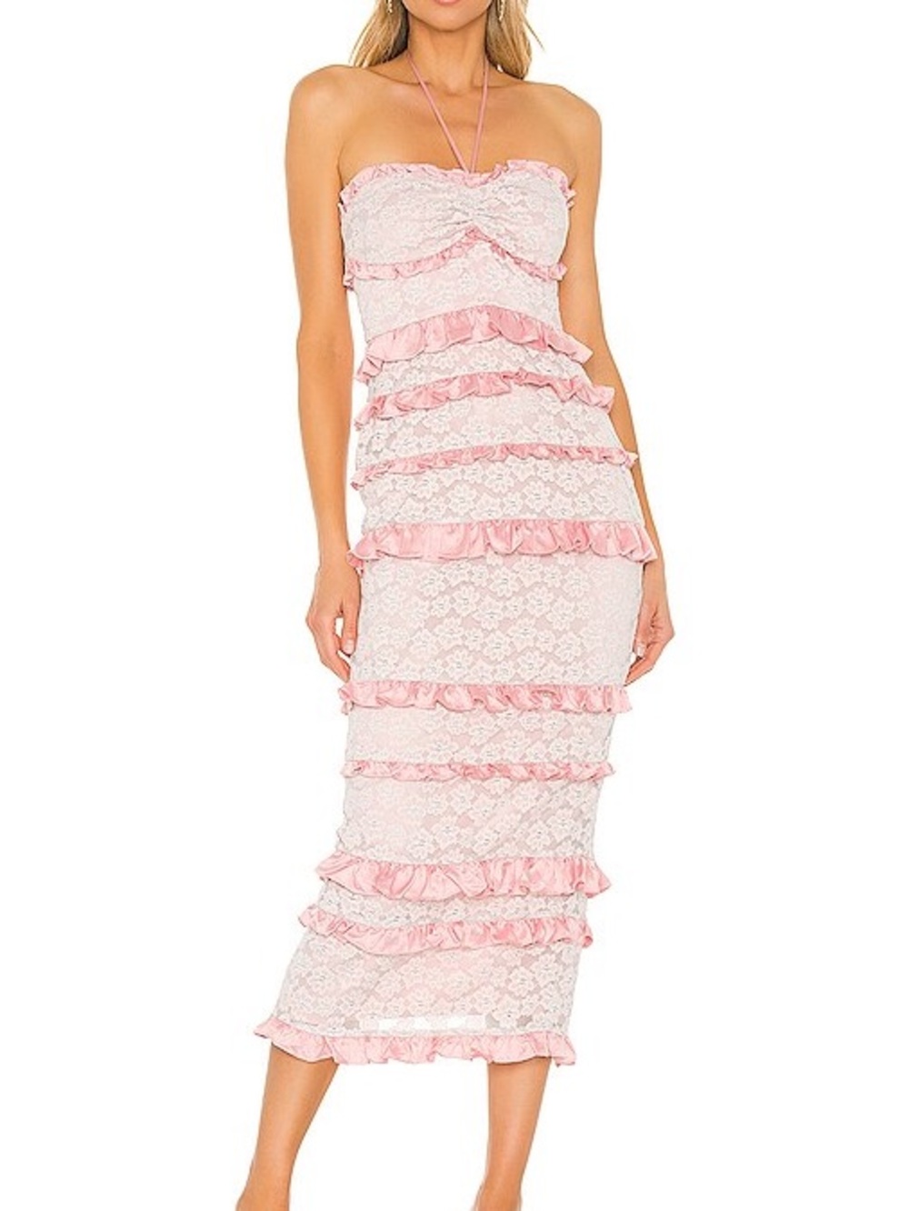 Majorelle Lyla Midi Dress in Cotton Candy